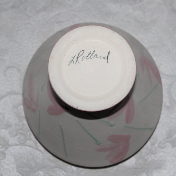 Laurie Rolland Hand Made Flower Pot Vase | Artist Signed - Picture 6 of 6